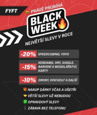 ❗️TENTO TÝDEN NA FYFTU PROBÍHÁ BLACKWEEK❗️ do pátku 21.11. až 20% slevy na vybrané kategorie 🙌🏻 Tak běžte mrknout na FYFT💃...